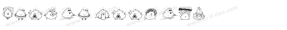 Iconic Poopies字体转换